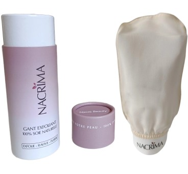 Gant exfoliant en soie corps